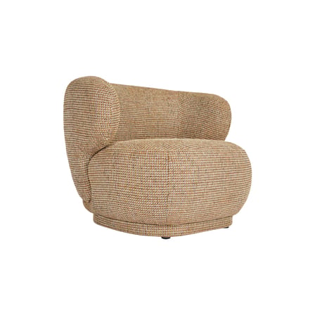 Gepolsterter Sessel Giulia textil gelb - NV GALLERY