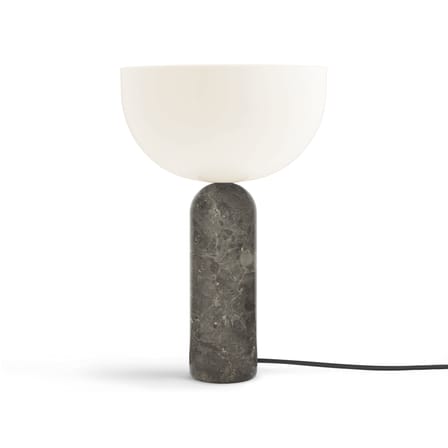 Lampe de table Kizu Large marbre gris / Base marbre - H 45 cm - NEW WORKS