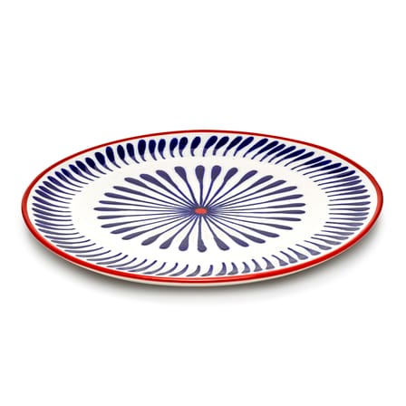 Bazaar Plate ceramic blue / Set of 4 - Ø 26.5 cm - Serax