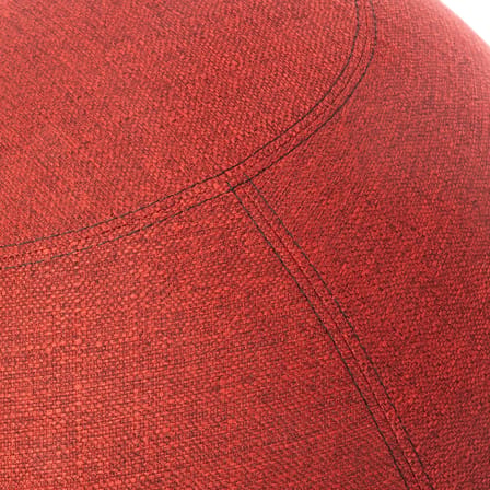 Pouf Original Regular rouge / Ergonomique - Ø 55 cm / Tissu chiné - BLOON PARIS