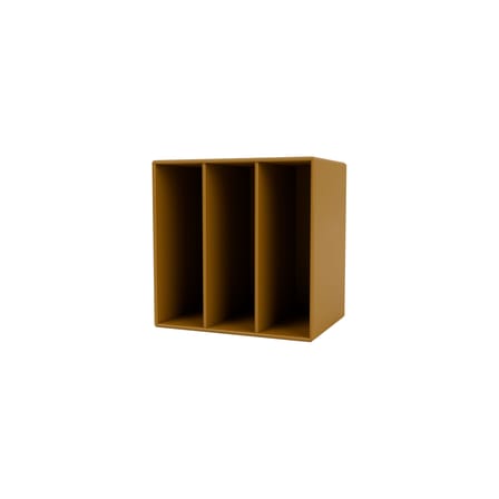 Rangement mural Montana Mini 1104 bois marron / 3 diviseurs - 35 x 35 x P 25 cm - MONTANA