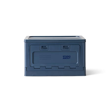 Schachtel Box Medium plastikmaterial blau / 40 x 29 x H 23,7 cm - stapelbar - STUDIO ABOUT