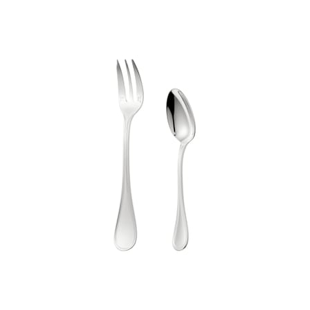 Set de couverts Albi métal / 4 pièces pour Tea time - Pour 2 personnes - Christofle