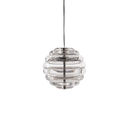 Sospensione Press Mini Sphere vetro trasparente / LED - Ø 14,5 cm - Tom Dixon