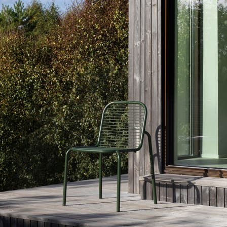 Vig Stacking chair metal green - Normann Copenhagen