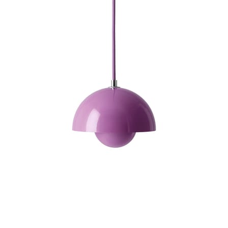 Suspension Flowerpot VP10 métal rose / Ø16 cm - By Verner Panton, 1969 - &tradition