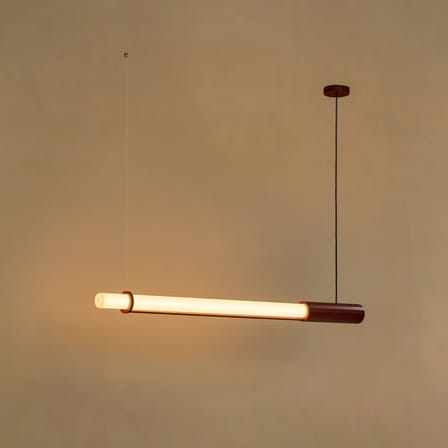 Suspension In Fine LED verre / L 105 cm - DCW éditions