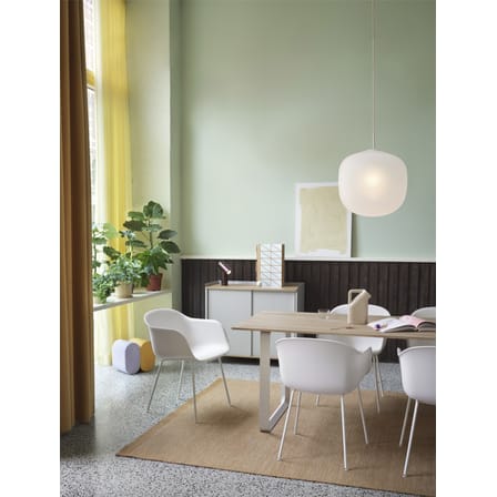 Suspension Rime verre blanc / Ø 37  - soufflé bouche - Muuto