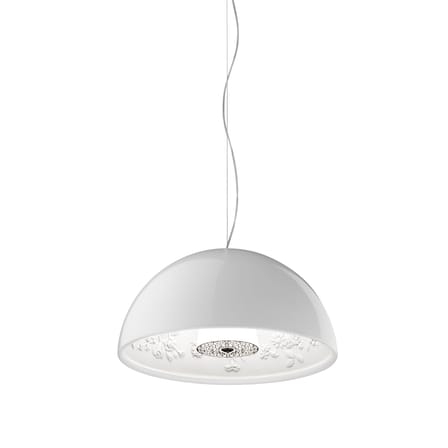 Suspension Skygarden Small métal pierre blanc / 40 cm - Plâtre - Flos