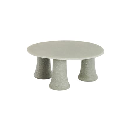 Table basse Babar verre gris / Ø 100 x H 41 cm - 100% recyclé / Fait main - Glas Italia
