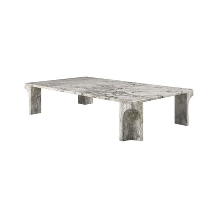 Table basse Doric marbre gris / 140 x 80 cm - Gubi