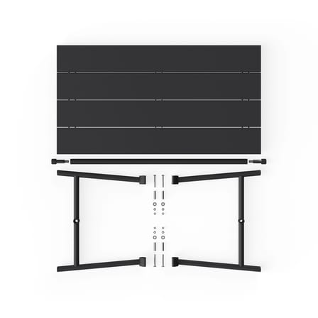 Table rectangulaire Fred's métal noir / 170 x 90 cm - 6 personnes - Fatboy