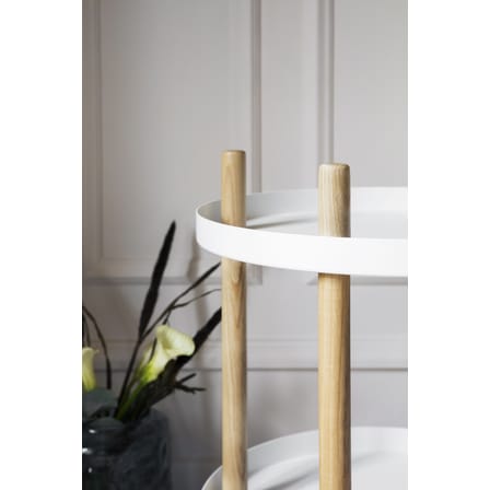 Ablage Block metall weiß holz natur / Ø 45 cm - Normann Copenhagen