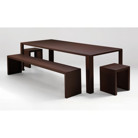 Banc Rusty Irony métal orange / L 170 cm - Zeus