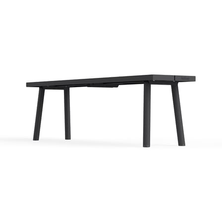 Fred's Bench metal black / L 160 cm - 3 seats - Fatboy