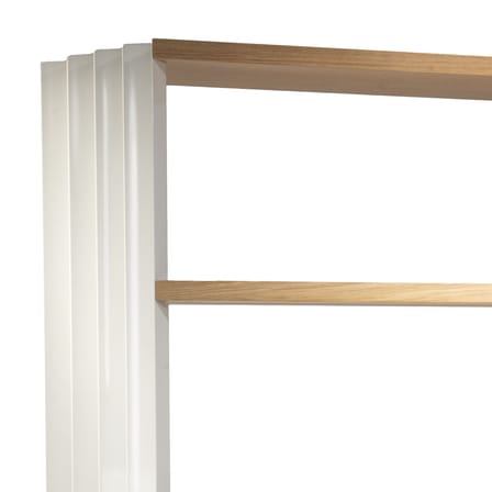 Bibliothèque Z24 métal blanc / L 100 x H 185 cm - Zanotta