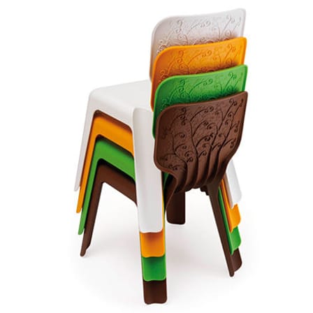 Chaise enfant Alma plastique orange - Magis