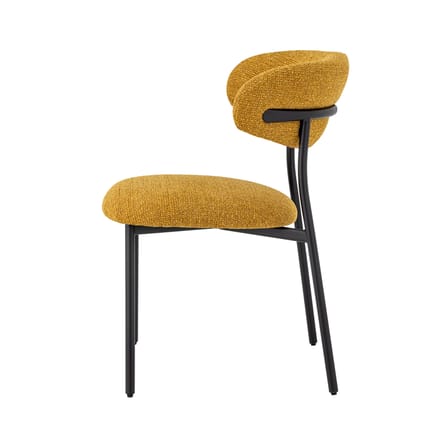 Chaise rembourrée Manal tissu jaune - Bloomingville