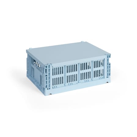 Couvercle  métal bleu / Pour panier Colour Crate Medium 26,5 x 34,5 cm - Hay
