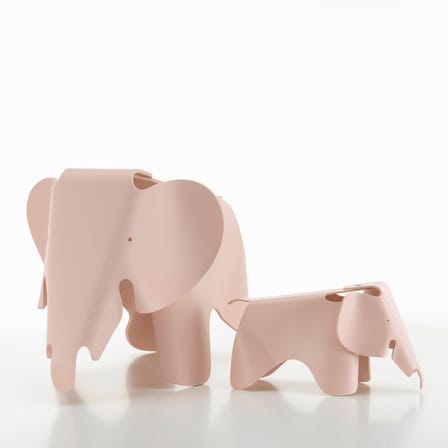 Décoration Eames Elephant RE (1945) rose / L 78,5 cm - Plastique recyclé - Vitra