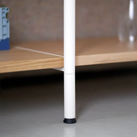 Console basse UNIT 1 métal blanc / H 50 x L 164 cm - TIPTOE