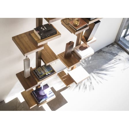 Etagère rotative Adélaide Wood bois naturel / Pivotante - Pour plafond de 230 à 253 cm - Mogg