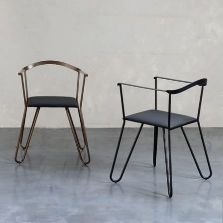 Fauteuil Melissa métal marron - Zeus