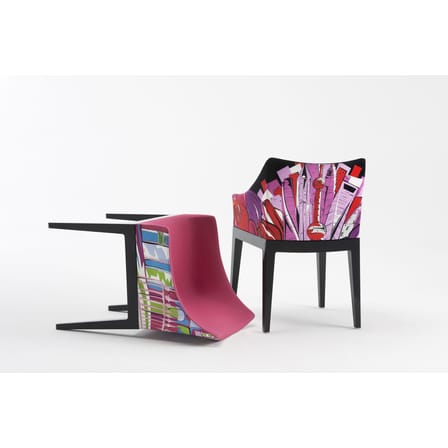 Fauteuil rembourré Madame tissu multicolore / By Emilio Pucci - Kartell