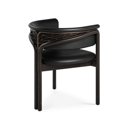 Fauteuil rembourré Volita INDOOR cuir noir - MORPHO