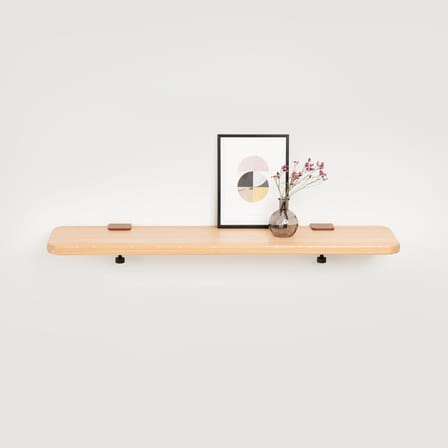 Fissaggio murale Bracket by Heju metallo marrone / Con la morsa - Per creare un ripiano - TIPTOE