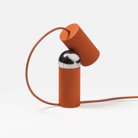 Lampe de table Bilboquet plastique rouge / Orientable - Flos