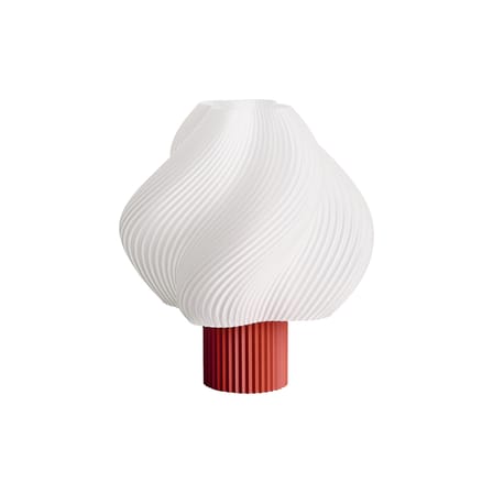 Lampe sans fil rechargeable Soft Serve rouge - CRÈME ATELIER