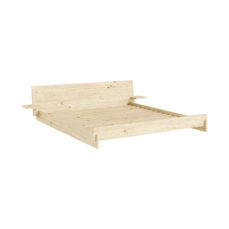 Lit double Latch / Pour matelas 180 x 200 cm - Tête de lit avec tables de chevet - KARUP