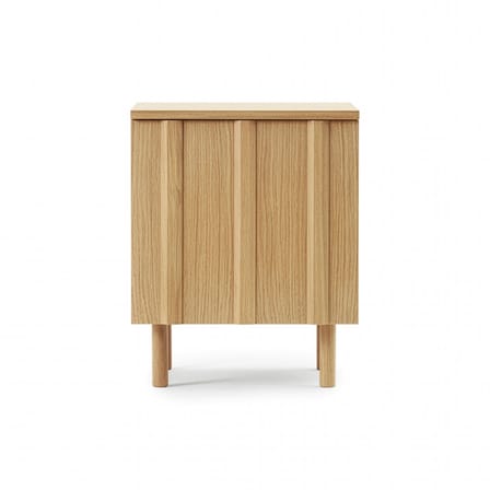 Nachttisch Rib holz natur / 1 Tür - Normann Copenhagen