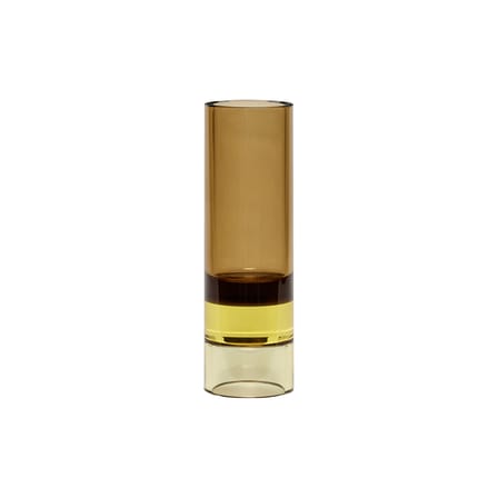 Photophore Astro verre marron / Vase - H 15 cm - HÜBSCH
