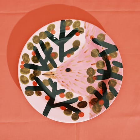 Jane January 01 Plate ceramic multicoloured / Set of 2 - Ø 25.8 cm - Serax