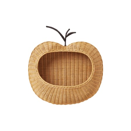 Rangement mural Apple / Rotin - L 49.6 x H 52 cm - Ferm Living