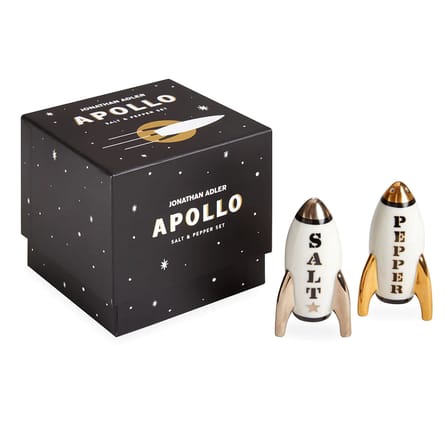 Apollo Salt and pepper set ceramic white - Jonathan Adler