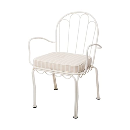 Sedia impilabile Al Fresco metallo beige / Cuscino incluso - BUSINESS & PLEASURE