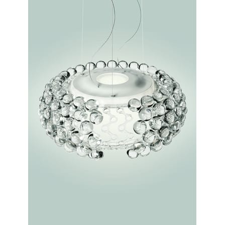 Suspension Caboche Plus plastique transparent Medium / LED - My Light Tunable (Bluetooth) / Ø 50 cm  - Patricia Urquiola, 2005 - Foscarini