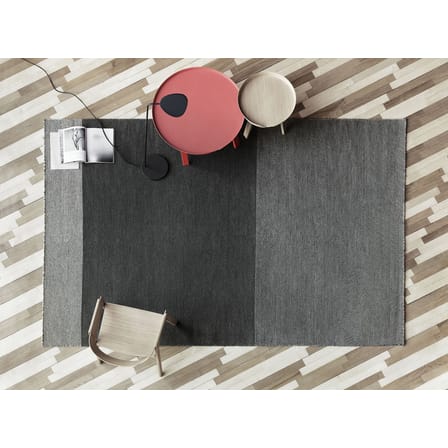 Table basse Around XL bois gris / Ø 95 x H 36 cm - Muuto