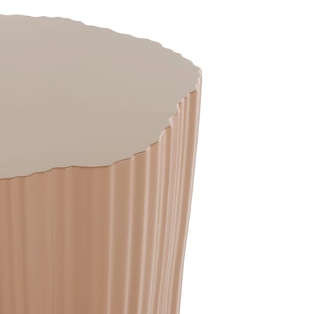 Table d'appoint Corteza plastique beige / 36 x 38 x H 48 cm - Kartell