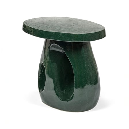 Tavolino d'appoggio Amé 10 ceramica verde / 52 x 37 x H 45 cm - Serax