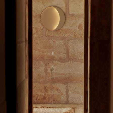 Wandleuchte mit Stromkabel Neba metall beige / Ø 45.5 cm - Ferm Living