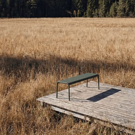 Banc Panorama métal vert / L 170 cm - TIPTOE