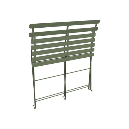 Banquette Bistro métal vert / Pliante - 2 places / L 88 cm - Fermob