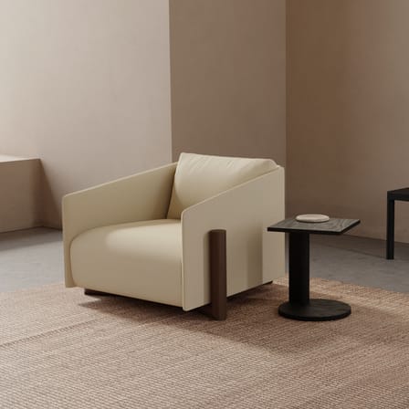 Beistelltisch Galta Forte Side holz schwarz / 38 x 38 x H 47 cm - KANN DESIGN