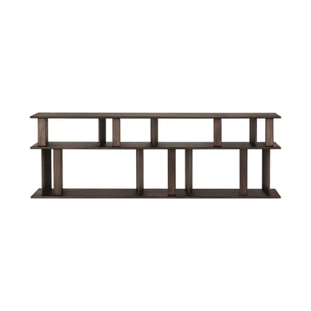 Block Low shelf wood brown / L 210 x H 70 cm - Ethnicraft