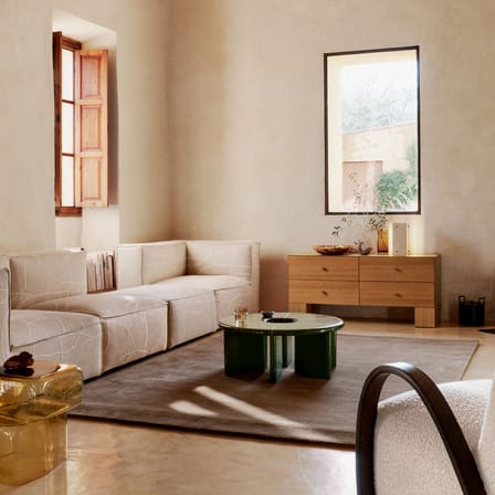 Buffet Kuben bois naturel / 4 tiroir - L 135 x P 45 x H 62.5 cm - Ferm Living