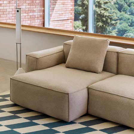Canapé d'angle Mags Soft Low Armrest n°3 vert / 2,5 places - L 256.5 cm / Accoudoir gauche - Hay